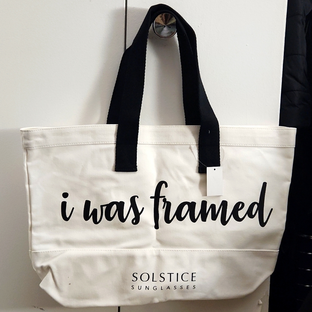 Solstice Sunglasses I Was Framed Large Tote Bag